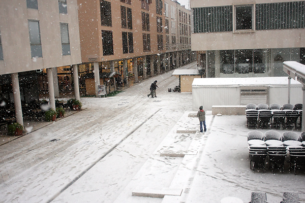 Snijeg u Zadru, 17. prosinca 2009, Foto: Saša Čuka