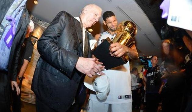 Gregg Popovich i Tim Duncan, foto: nba.com