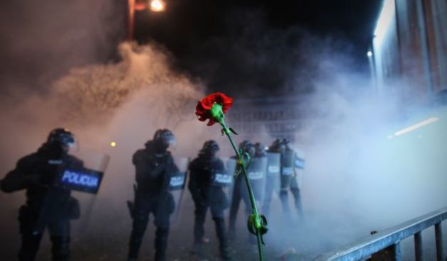 prosvjedi u sloveniji, foto: cropix