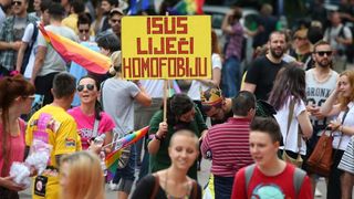 Održan je XV Zagreb Pride pod motom Još Hrvatska ni propala. Photo: PIXSELL Održan je XV Zagreb Pride pod motom Još Hrvatska ni propala. Photo: PIXSELL