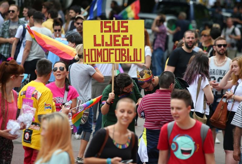 Održan je XV Zagreb Pride pod motom Još Hrvatska ni propala. Photo: PIXSELL Održan je XV Zagreb Pride pod motom Još Hrvatska ni propala. Photo: PIXSELL