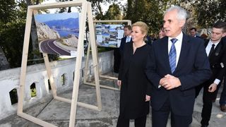 Predsjednica Kolinda Grabar Kitarović na svečanoj sjednici županijske skupštine, foto: Dino Stanin/PIXSELL