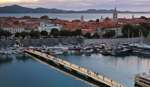 Kišni ponedjeljak, prvi dan rujna, ipak je završio lijepim smirajem nad Zadarskim kanalom, Foto: Filip Brala/PIXSELL
