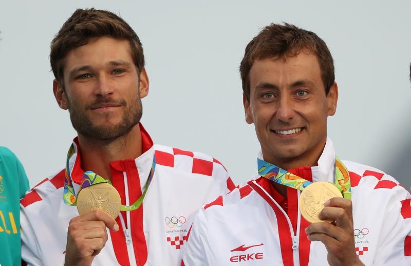 Rioe de Janeiro. Olimpijski prvaci u klasi 470, Šime Fantela i Igor Marenić. Photo. Igor Kralj/PIXSELL Rioe de Janeiro. Olimpijski prvaci u klasi 470, Šime Fantela i Igor Marenić. Photo. Igor Kralj/PIXSELL