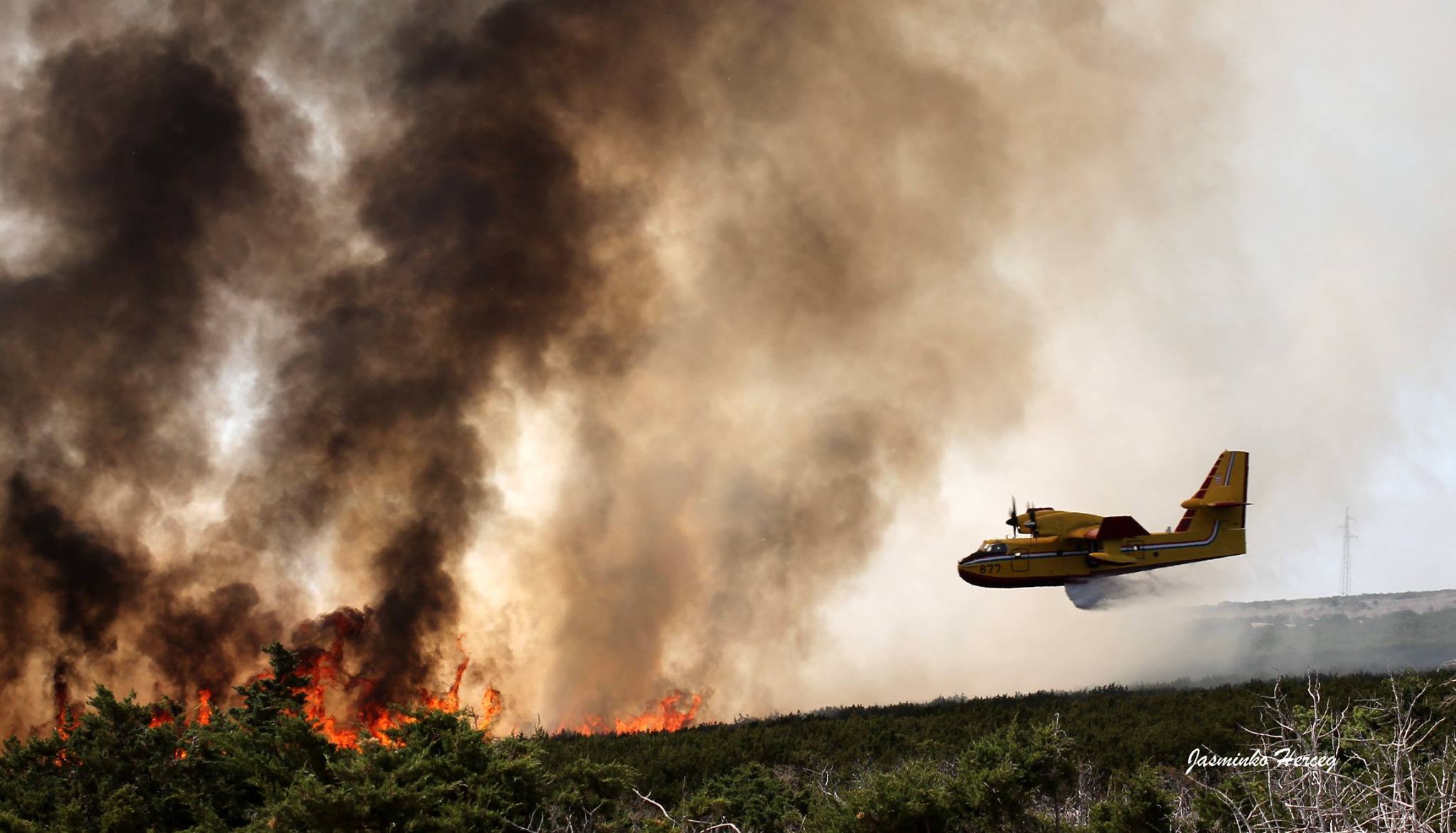 Lokaliziran požar kod Košljuna na otoku Pagu Lokaliziran požar kod Košljuna na otoku Pagu