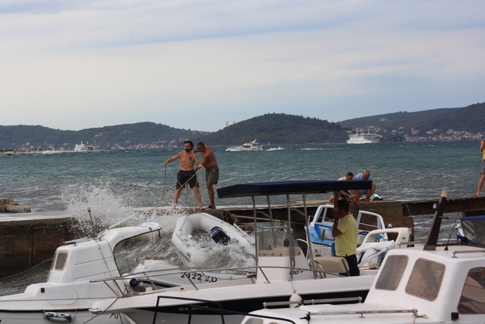 Tramontana u Zadru 26. kolovoza 2012.