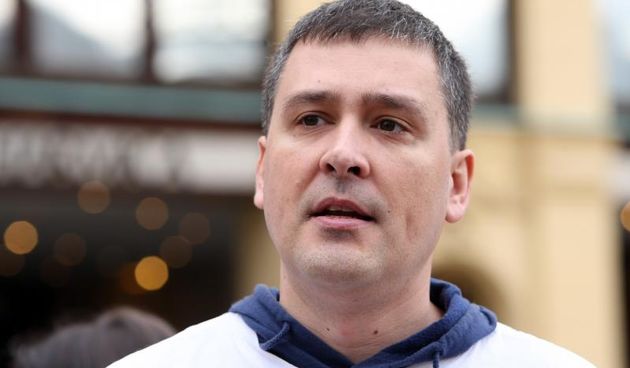 18.01.2014., Zagreb – Na Trgu bana Jelacica udruga Hrast odrzala konferenciju za medije. Podpredsjednik Kresimir Miletic. Photo: Luka Stanzl/PIXSELL