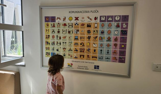 Komunikacijska ploča na odjelu Gradske knjižnice