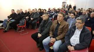 15.01.2014., Zadar – Predstavljanje knjige “Slucaj Perkovic: spasavanje zlocinacke buducnosti” prof. dr. sc. Josipa Jurcevica u znanstvenoj knjiznici. Photo: Filip Brala/PIXSELL 15.01.2014., Zadar – Predstavljanje knjige “Slucaj Perkovic: spasavanje zlocinacke buducnosti” prof. dr. sc. Josipa Jurcevica u znanstvenoj knjiznici. Photo: Filip Brala/PIXSELL