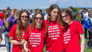 Ludijada maturanata na zadarskoj rivi 17. svibnja 2016. Foto: Bojan Bogdanić