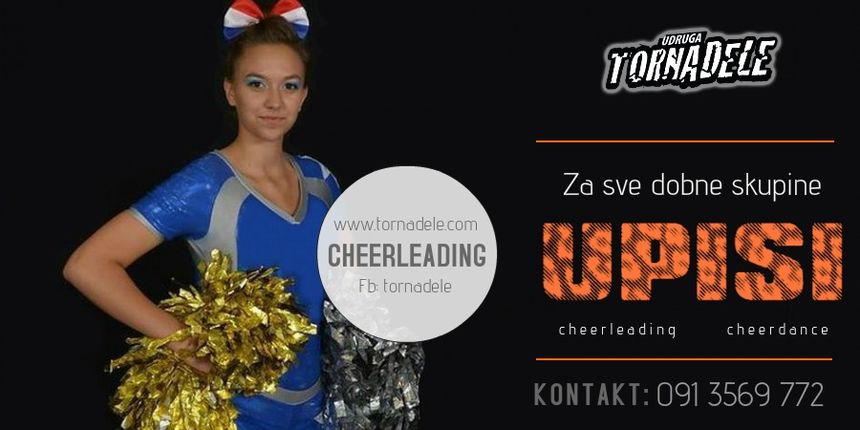 Udruga Tornadele poziva sve zainteresirane za uključivanje u cheerleading