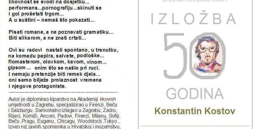 Samostalna izložba Konstantina Kostova: 50 godina od dolaska u Hrvatsku