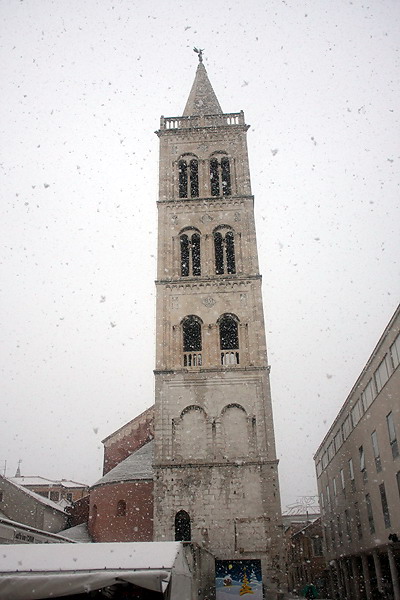 Snijeg u Zadru, 17. prosinca 2009, Foto: Saša Čuka