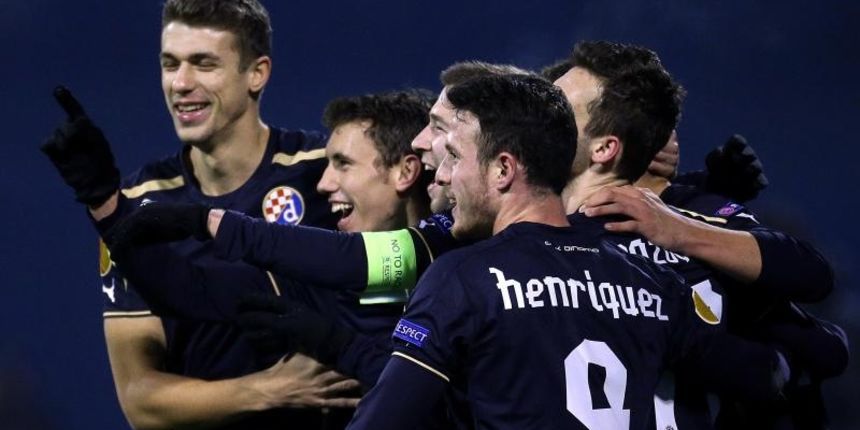 11.12.2014., Zagreb – Europska nogometna liga, skupina D, GNK Dinamo – FC Celtic. Jozo Simunovic, Josip Pivaric, Domagoj Antolic, Angelo Henriquez. Photo: Goran Stanzl/PIXSELL 11.12.2014., Zagreb – Europska nogometna liga, skupina D, GNK Dinamo – FC Celtic. Jozo Simunovic, Josip Pivaric, Domagoj Antolic, Angelo Henriquez. Photo: Goran Stanzl/PIXSELL