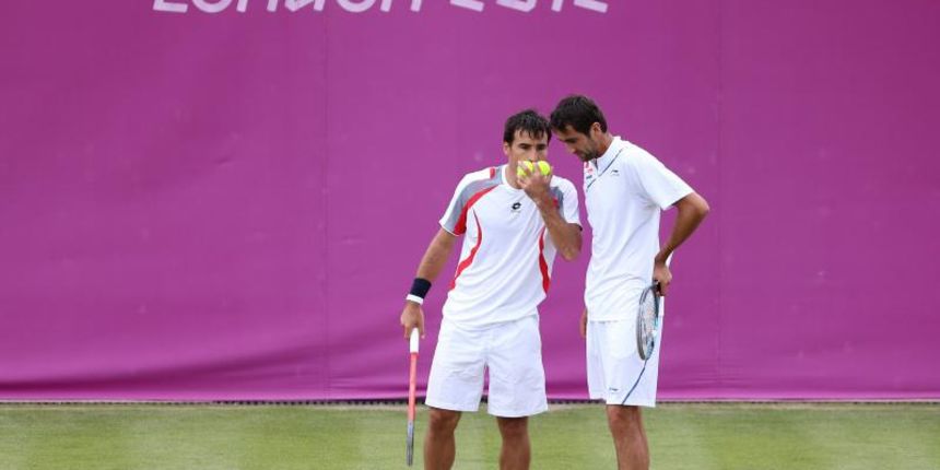 30.07.2012., Engleska, London – Olimpijske igre London 2012.Parovi, Marin Cilic i Ivan Dodig – Juan Sebastian Cabal i Santiago Giraldo. Photo: Igor Kralj/PIXSELL 30.07.2012., Engleska, London – Olimpijske igre London 2012.Parovi, Marin Cilic i Ivan Dodig – Juan Sebastian Cabal i Santiago Giraldo. Photo: Igor Kralj/PIXSELL