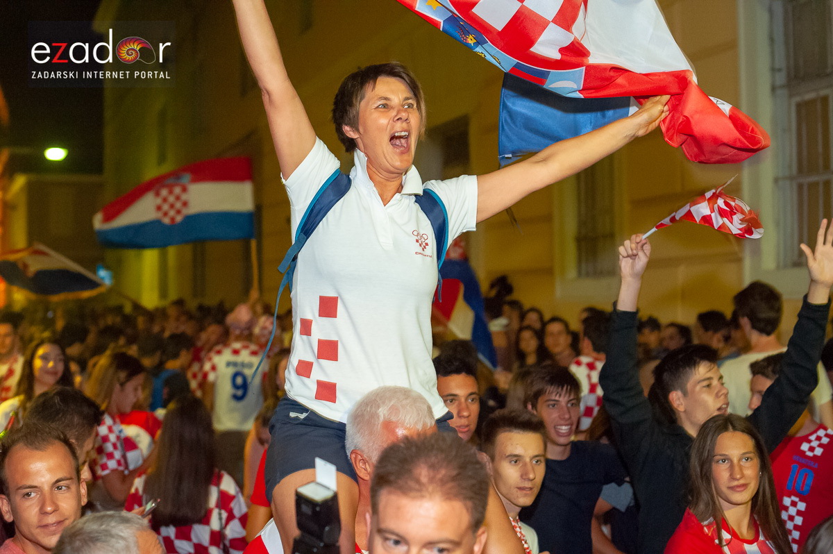 Zadar je gorio: Velika fešta nakon plasmana Vatrenih u finale Svjetskog prvenstva