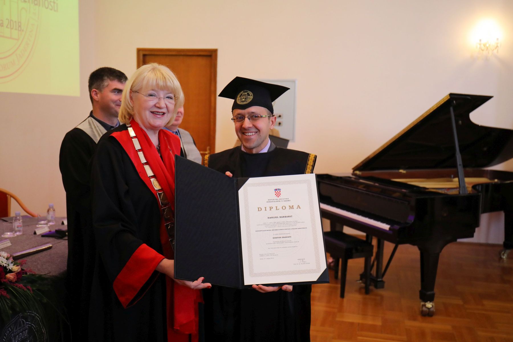 Promocija doktora znanosti na Sveučilištu u Zadru Promocija doktora znanosti na Sveučilištu u Zadru