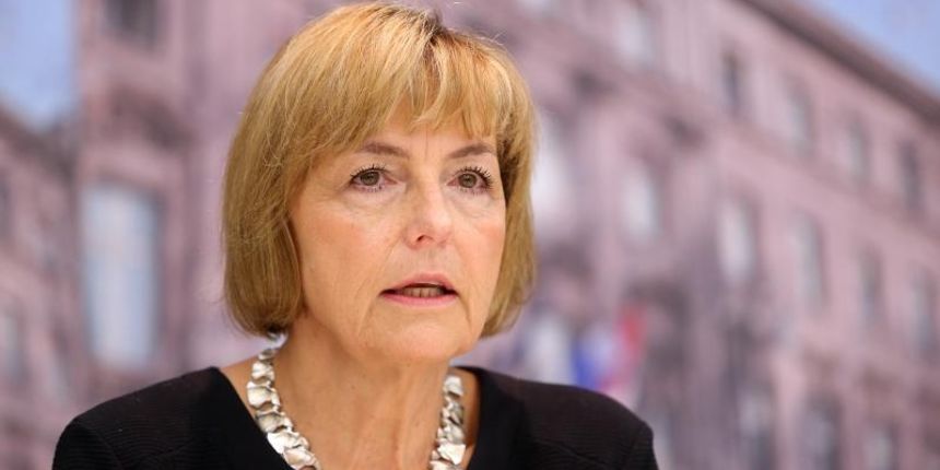 Zagreb – Konferencija za medije ministrice vanjskih poslova i europskih integracija Vesne Pusic. Tema konferencije je sastanak Vijeca za vanjske poslove, Inicijativa za BiH-a, te najava sluzbenih posjeta do kraja godine. Photo: Slavko Midzor/PIXSELL