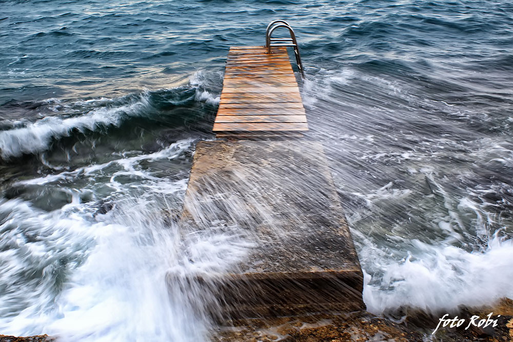 Jugo na Punti Bajlo 17. siječnja 2014.  Foto: Roberto Lerga
