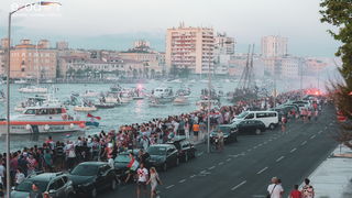 Zadar priredio čudesan doček svojim Vatrenim herojima (1)