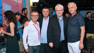 Motovun – Otvaranje 17. po redu Motovun film festivala koje je ove godine obiljezila kisa, no dobro raspolozenje je ostalo. Photo: Nina Djurdjevic/PIXSELL