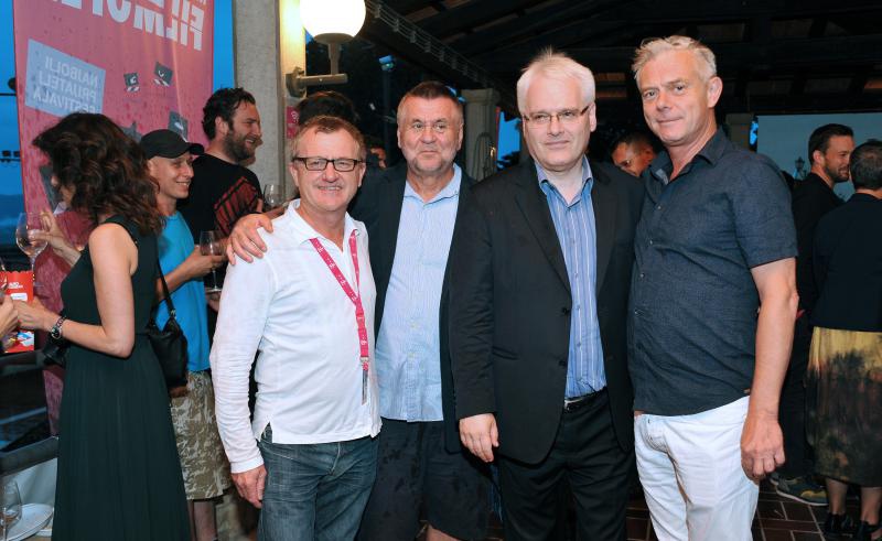 Motovun – Otvaranje 17. po redu Motovun film festivala koje je ove godine obiljezila kisa, no dobro raspolozenje je ostalo. Photo: Nina Djurdjevic/PIXSELL