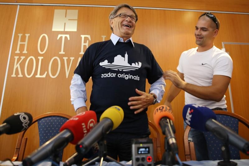04.09.2014., Zadar – Press konferencija – Miroslav Ciro Blazevic – nakon sto je izabran za trenera NK Zadar. Photo: Filip Brala/PIXSELL 04.09.2014., Zadar – Press konferencija – Miroslav Ciro Blazevic – nakon sto je izabran za trenera NK Zadar. Photo: Filip Brala/PIXSELL