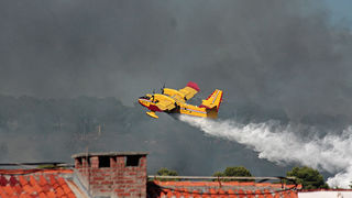 Požar na Plovaniji (foto: Marin Gospić) Požar na Plovaniji (foto: Marin Gospić)