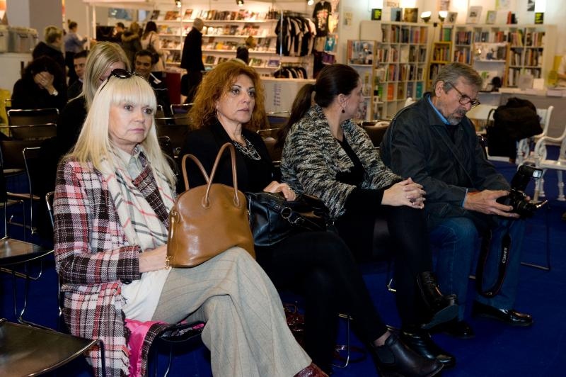 12.11.2014., Zagreb – U sklopu Interlibera odrzana je promocije knjige pod nazivom Grijesi hrvatske knjizevnice iz dijaspore Marijane Dokoze. Photo: Davor Visnjic/PIXSELL