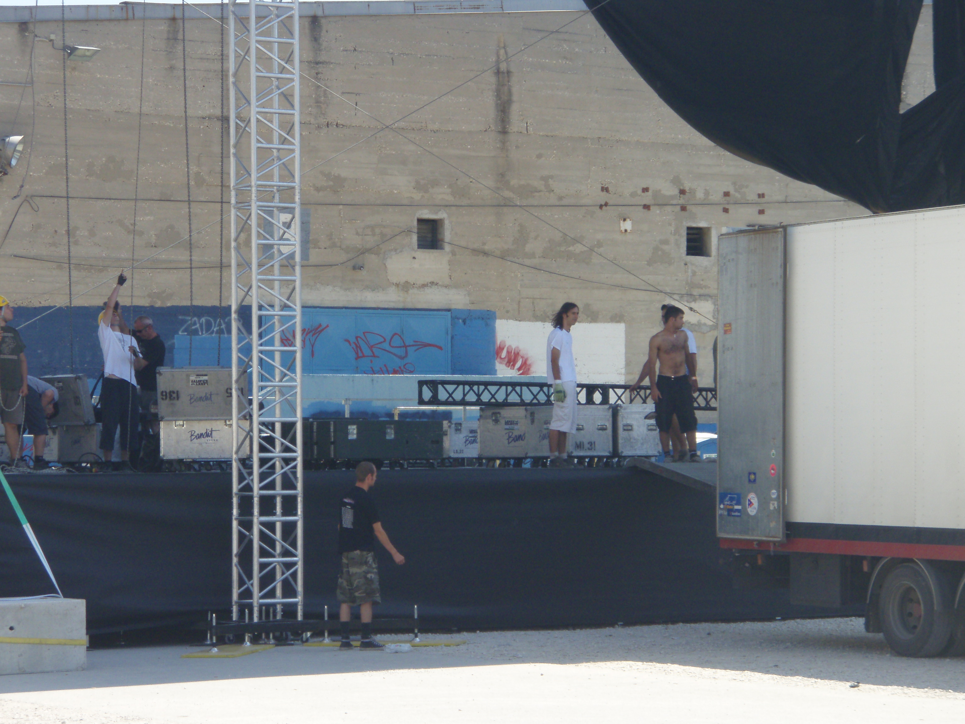 Pripreme za koncert Lennyja Kravitza