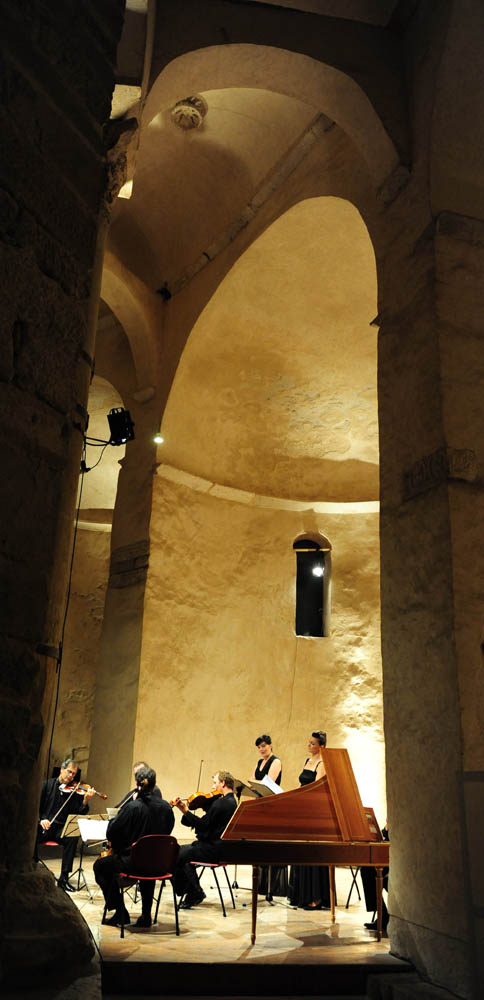 U sklopu 51. Glazbenih večeri u Sv. Donatu, sinoć su u Zadru gostovali Zagrebački kvartet, čembalist Pavao Mašić, te solistice Adela Golac-Rilović i Nera Gojanović-Kljajić, foto: Nenad Marčev