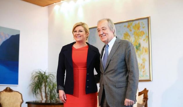 Zagreb – Konzultacije stranaka i koalicija kod predsjednice Kolinda Grabar Kitarovic. Zastupnik talijanske nacionalne manjine. Photo: Sanjin Strukic/PIXSELL