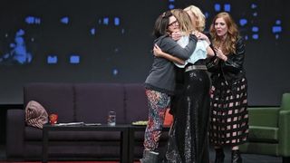 Zagreb – U kazalistu Vidra odrzana je premijera predstave 5zena.com u reziji Renea Bitorajca. Photo: Sanjin Strukic/PIXSELL Autor  Sanjin Strukic/PIXSELL Ključne riječi  Rene Bitorajac, Natasa Janjic, Natasa Dangubic, Nina Erak-Svrtan, com, kazaliste, vid