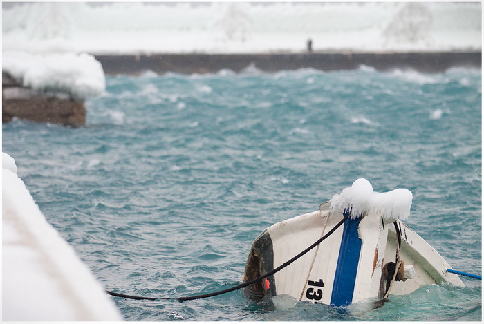 Đir po ledu okovanom Senju, Foto: Kristijan Orlić Đir po ledu okovanom Senju, Foto: Kristijan Orlić