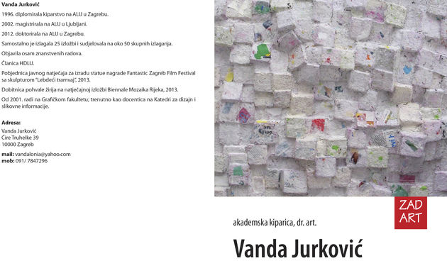 Vanda Jurković izlaže u galeriji ZadArt