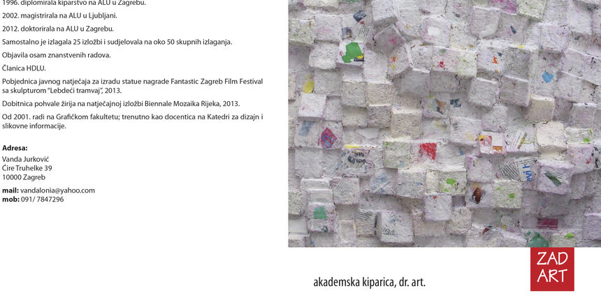 Vanda Jurković izlaže u galeriji ZadArt