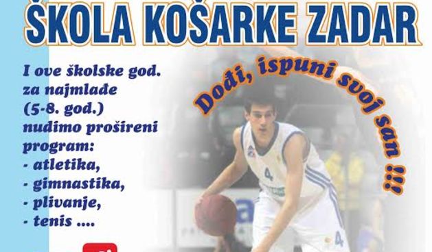 U tijeku upisi u Školu košarke Zadar