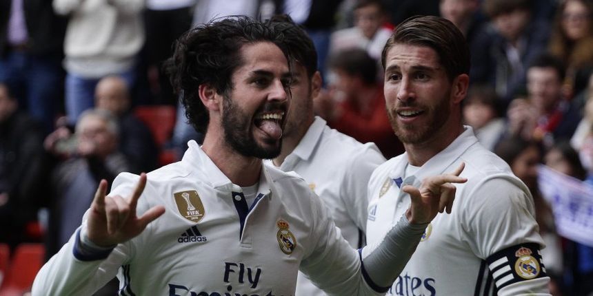 Isco, proslava pogotka na znakovnom jeziku