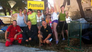 Premuda: Akcija čišćenja plaže “Zad crikve”, Foto: Ivana, Eva, Mia i Lea