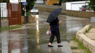Otok Vir gotovo je potopljen uslijed jakog kišnog i grmljavinskog nevremena koje traje već drugi dan, Photo: Damir Špehar/PIXSELL Otok Vir gotovo je potopljen uslijed jakog kišnog i grmljavinskog nevremena koje traje već drugi dan, Photo: Damir Špehar/PIXSELL