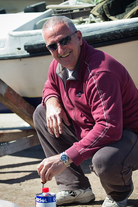 Jazine: Uređuju se barke i kaići, Foto: Saša Čuka