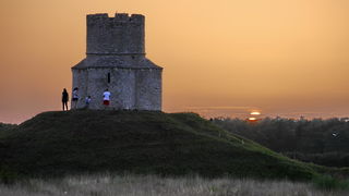 Zaton; solana Nin, foto-L. Kvarantan