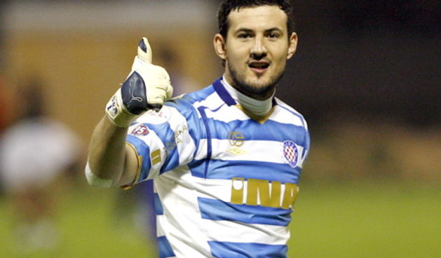 Sibenik, 170410. Nogometna utakmica 26. kola HNL-a  izmedju NK Sibenik i NK Hajduk. Na fotografiji: Danijel Subasic. Foto: Vladimir Dugandzic / CROPIX