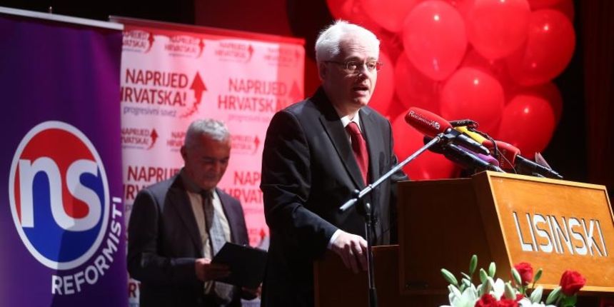 Zagreb – U maloj dvorani KD Vatroslav Lisinski odrzano predstavljanje kandidacijskih lista koalicije Uspjesna Hrvatska (Naprijed Hrvatska!- Progresivni savez, Narodna stranka – reformisti, Stranka hrvatskih umirovljenika i Zeleni forum). Radimir Cacic, I