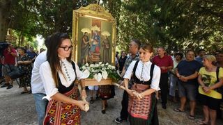 Visovac: Svečano misno slavlje povodom blagdana Gospe od Anđela, Photo: Hrvoje Jelavic/PIXSELL