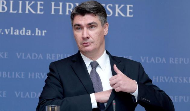 17.09.2013., Zagreb – Predsjednik Vlade Republike Hrvatske Zoran Milanovic sastao se u Banskim dvorima s predsjednikom Vlade Republike Makedonije Nikolom Gruevskim. Dvojica premijera odrzala su nakon sastanka konferenciju za medije. Photo: Patrik Macek/