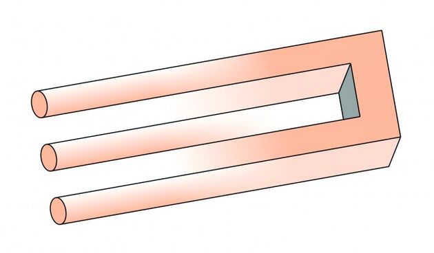 Optička iluzija- nemogući trozubac