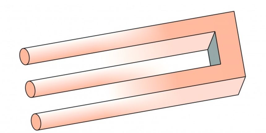 Optička iluzija- nemogući trozubac Optička iluzija- nemogući trozubac
