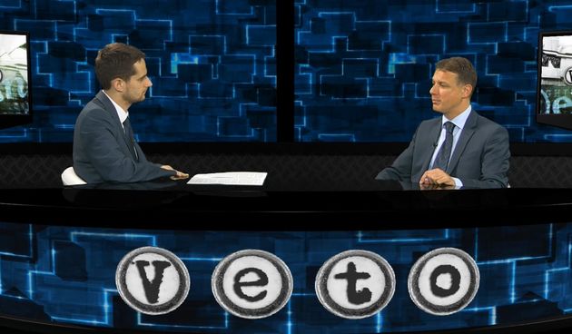 Sanjin Španović i Goran Jandroković u emisiji Veto na N1 televiziji