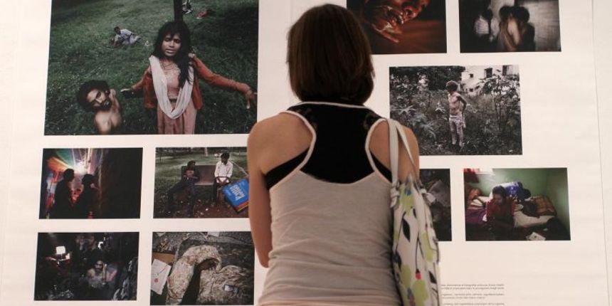 Veceras u galeriji Karas, otvorena je izlozba fotografija finalista 4. medjunarodnog festivala fotografije Organ vida. Photo: Anto Magzan/PIXSEL